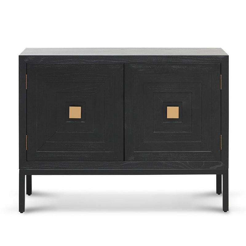 1.08m Elm Sideboard Unit - Full Black