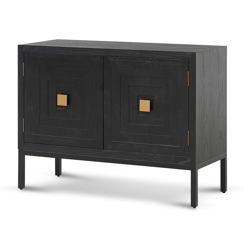 1.08m Elm Sideboard Unit - Full Black