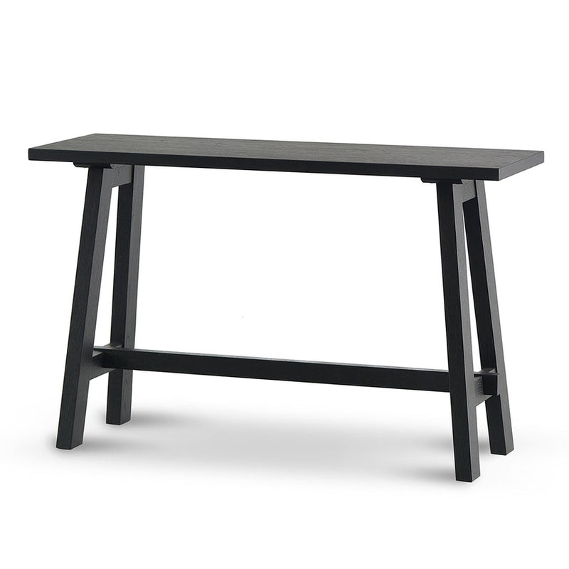 1.2m Wooden Console Table - Full Black