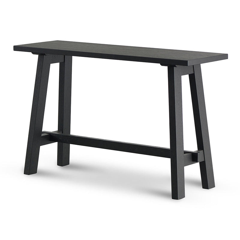 1.2m Wooden Console Table - Full Black