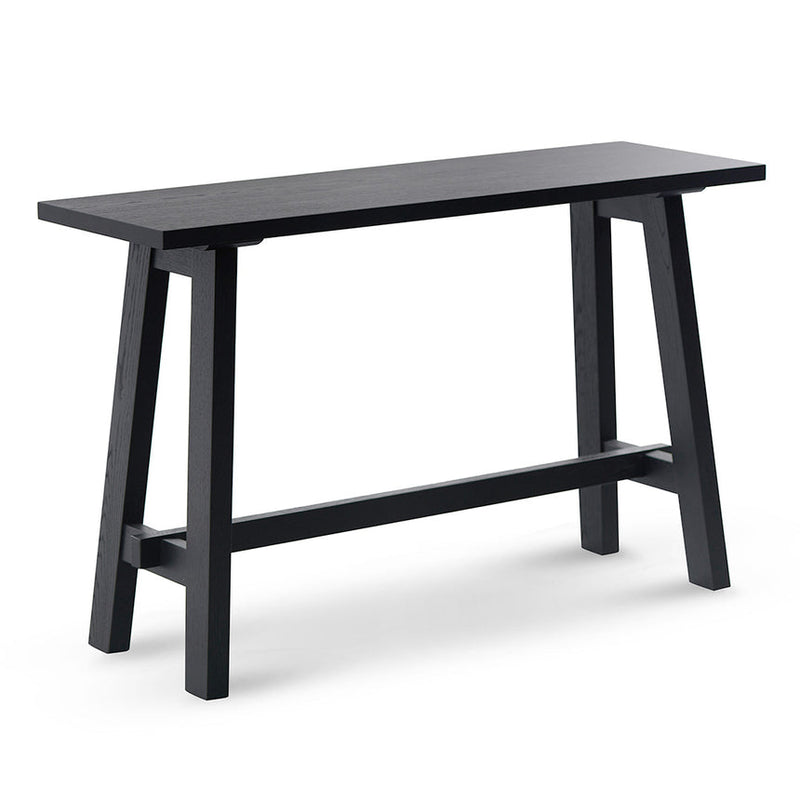 1.2m Wooden Console Table - Full Black