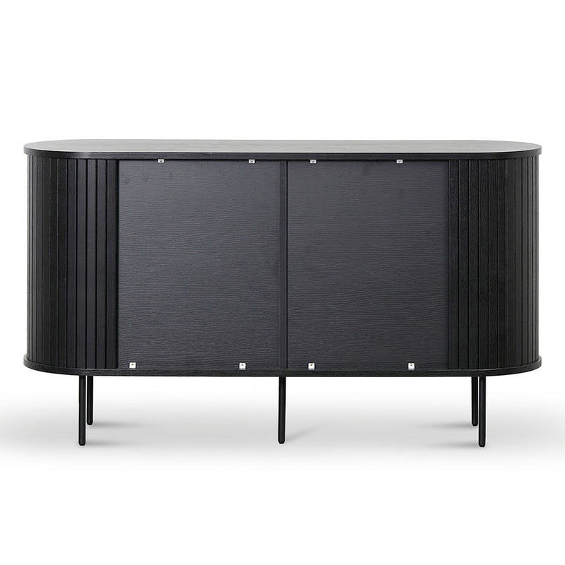 1.4m Wooden Buffets Unit - Full Black