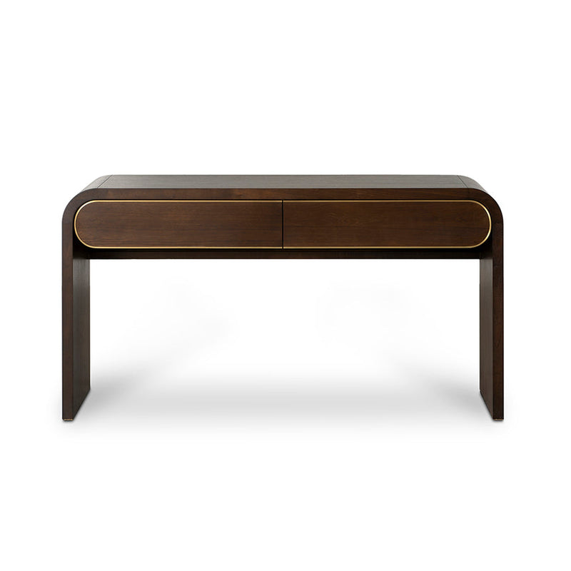 1.5m Console Table - Textured Espresso Black