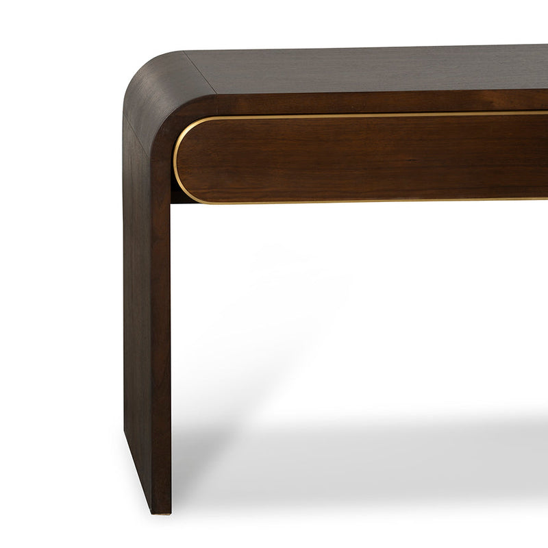 1.5m Console Table - Textured Espresso Black