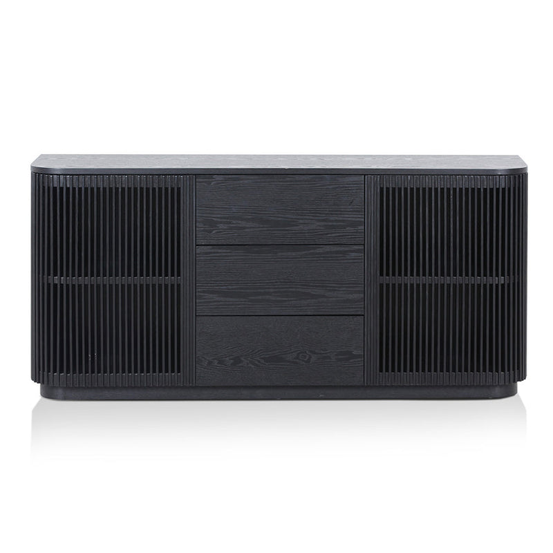 1.6m Sideboard Unit - Full Black