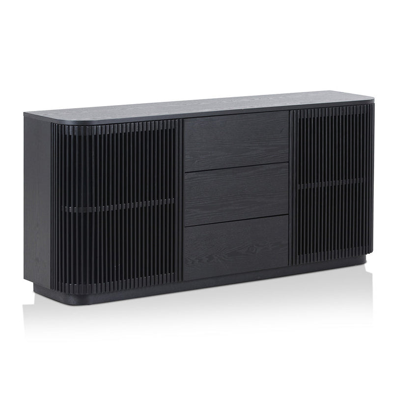 1.6m Sideboard Unit - Full Black