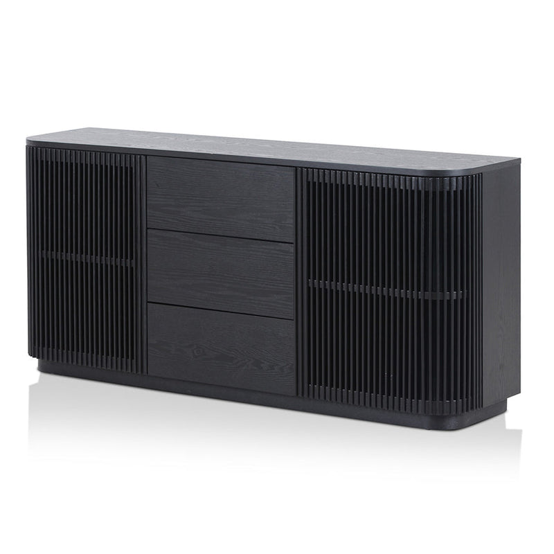 1.6m Sideboard Unit - Full Black