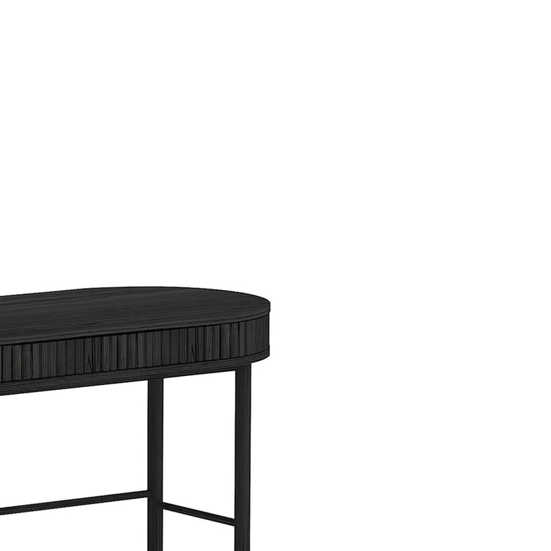 1.2m Home Office Desk - Full Black