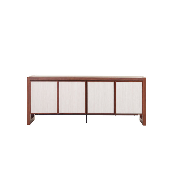 Beige Door Sideboard Unit - Walnut