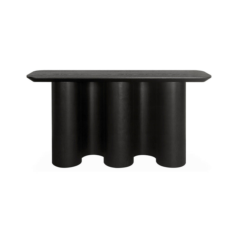 1.5m Console Table - Textured Espresso Black