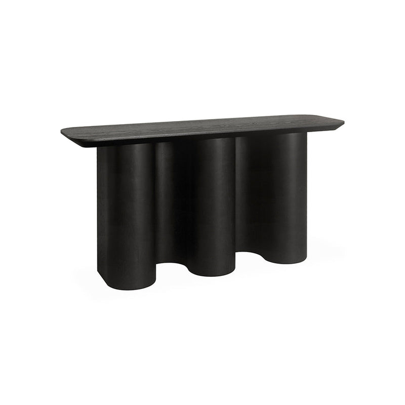 1.5m Console Table - Textured Espresso Black