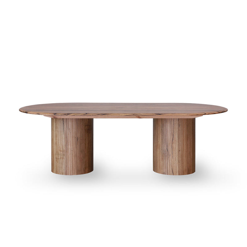 2.4m Oval Dining Table - Natural