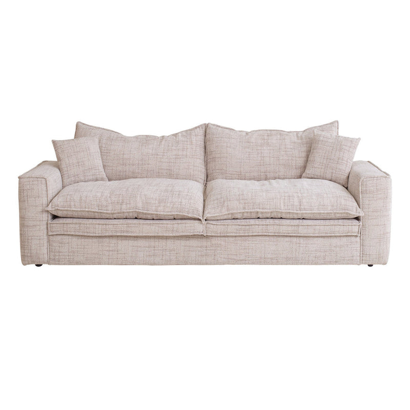 2 Seater Fabric Sofa - Cream