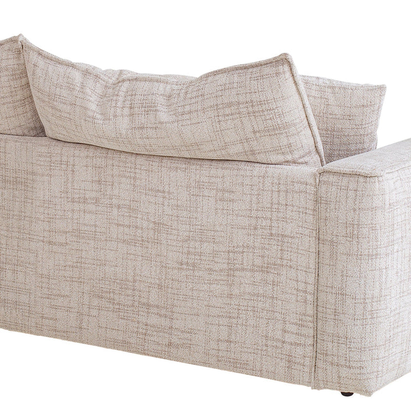 2 Seater Fabric Sofa - Cream