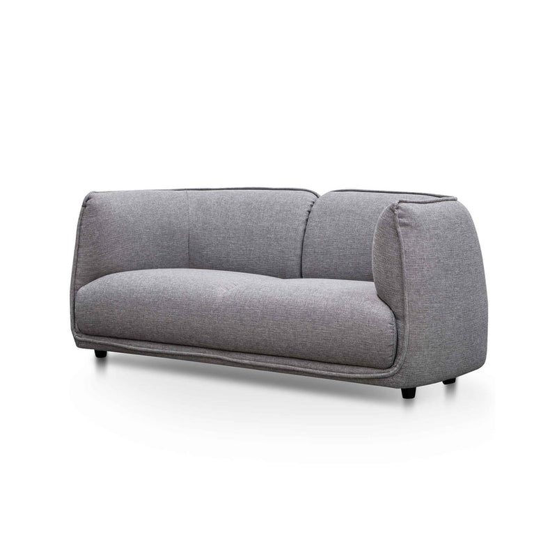 2 Seater Fabric Sofa - Light Texture Grey