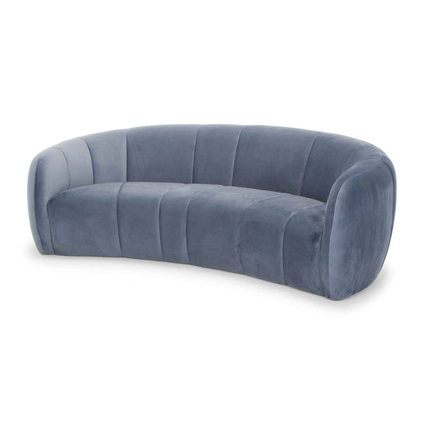 3 Seater Fabric Sofa - Dust Blue