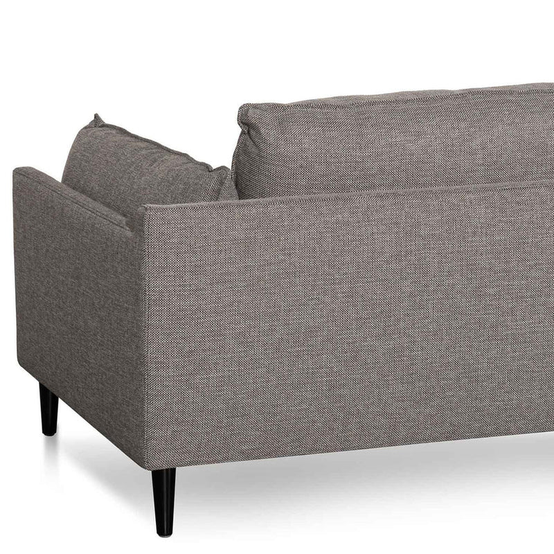 CLC6430-KSO 4 Seater Left Chaise Fabric Sofa - Graphite Grey