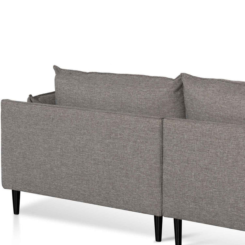 CLC6431-KSO 4 Seater Right Chaise Fabric Sofa - Graphite Grey