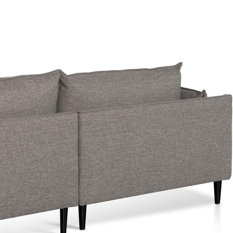 CLC6430-KSO 4 Seater Left Chaise Fabric Sofa - Graphite Grey