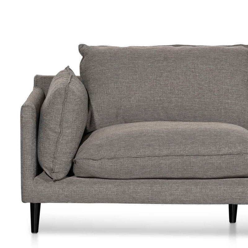 CLC6430-KSO 4 Seater Left Chaise Fabric Sofa - Graphite Grey