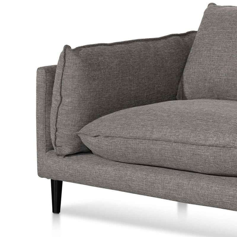 CLC6430-KSO 4 Seater Left Chaise Fabric Sofa - Graphite Grey