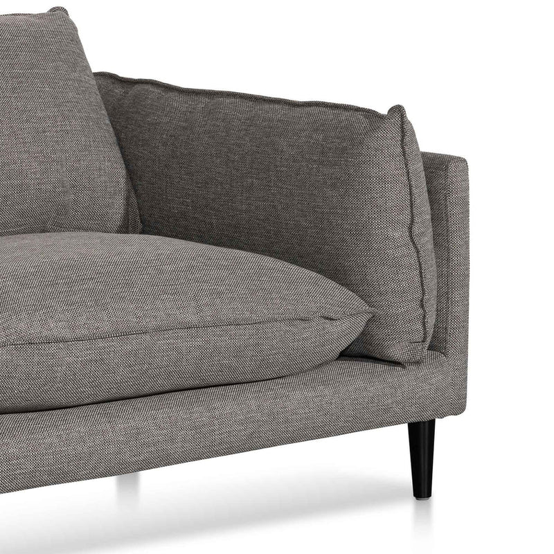 CLC6431-KSO 4 Seater Right Chaise Fabric Sofa - Graphite Grey