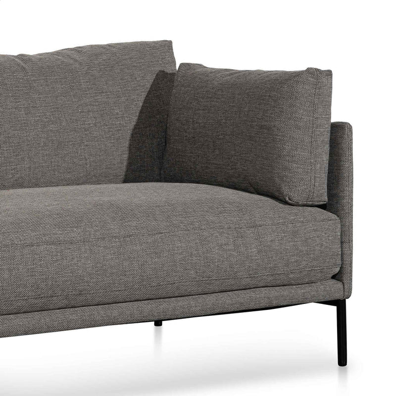 CLC6436-KSO 4 Seater Right Chaise Fabric Sofa - Graphite Grey