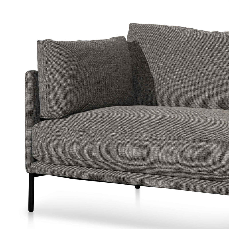 CLC6436-KSO 4 Seater Right Chaise Fabric Sofa - Graphite Grey