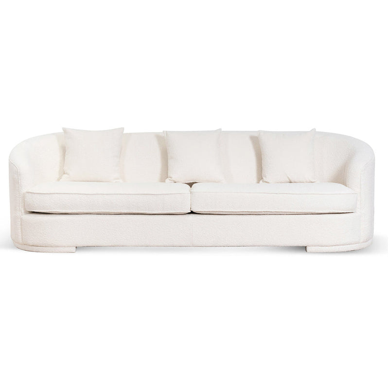 CLC6742-FS 4 Seater Sofa - Ivory White Boucle