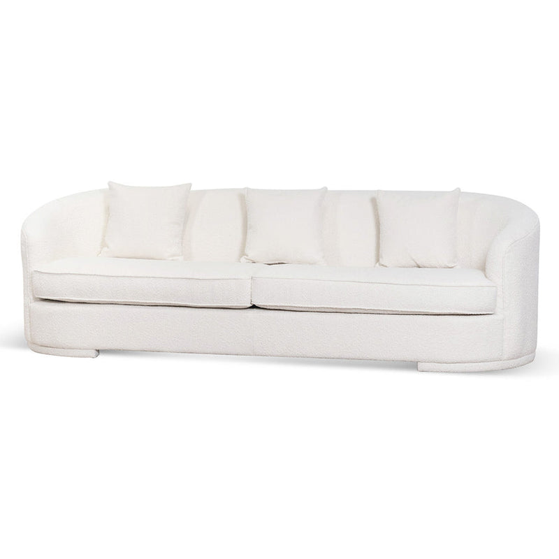 CLC6742-FS 4 Seater Sofa - Ivory White Boucle