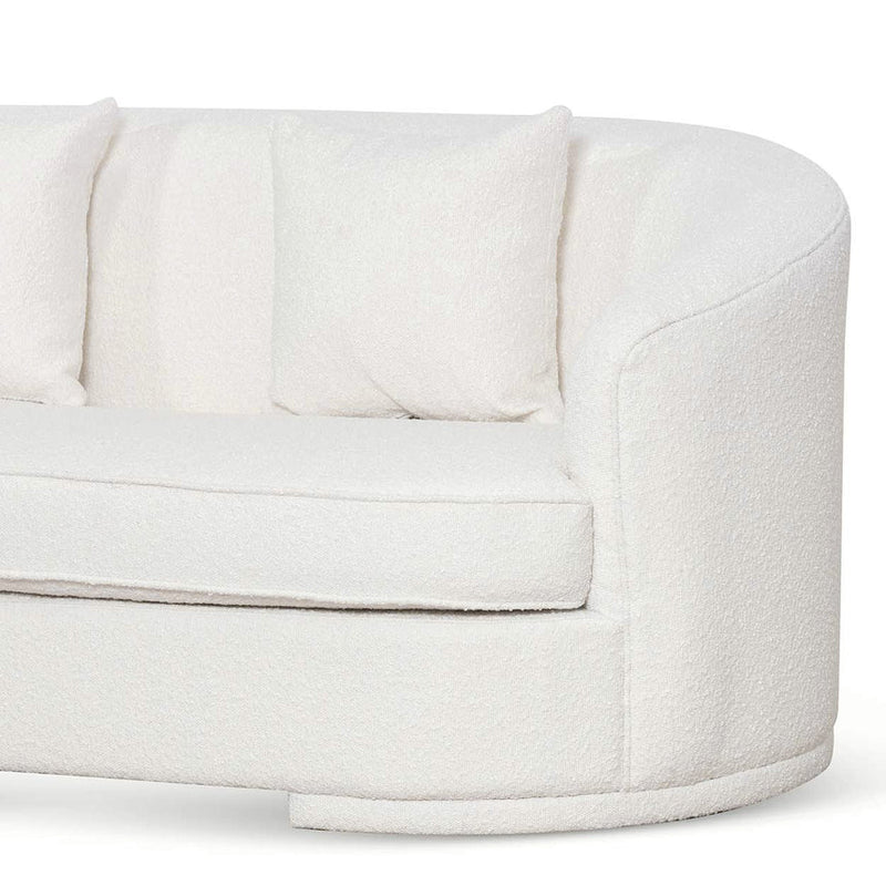 CLC6742-FS 4 Seater Sofa - Ivory White Boucle