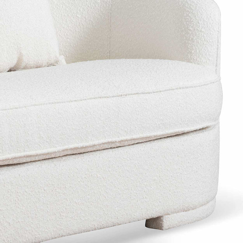 CLC6742-FS 4 Seater Sofa - Ivory White Boucle