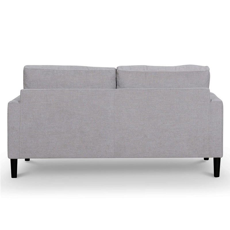 2 Seater Fabric Sofa - Oyster Beige and Black Leg