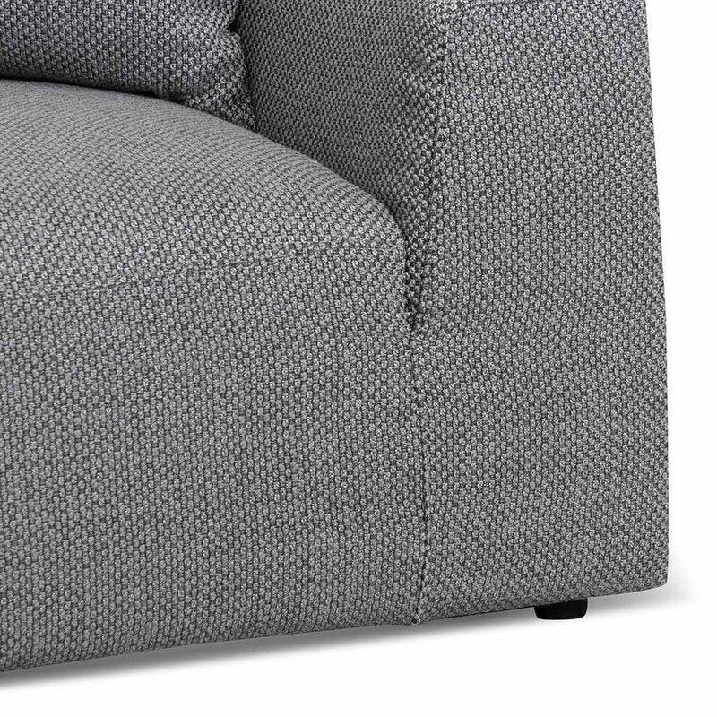 3 Seater Left Chaise Sofa - Passive Grey