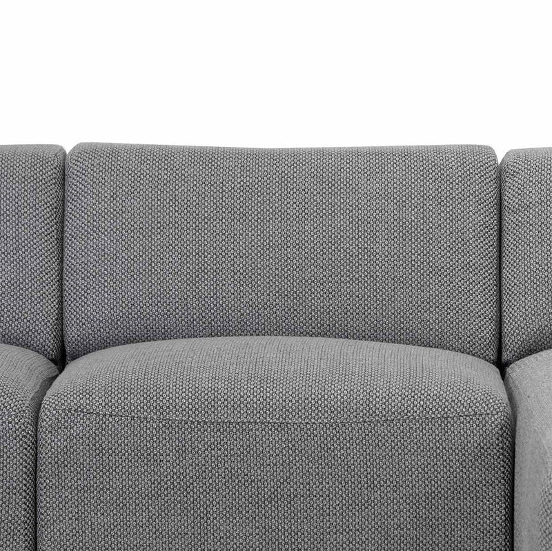 3 Seater Left Chaise Sofa - Passive Grey