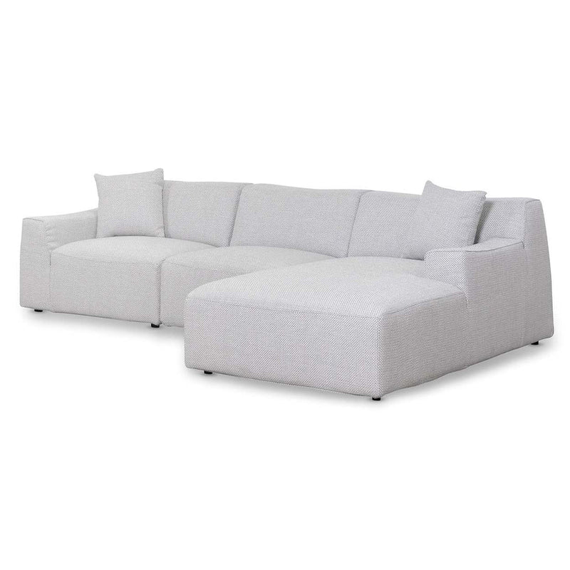 CLC6826-YY 3 Seater Right Chaise Sofa - Noble Grey