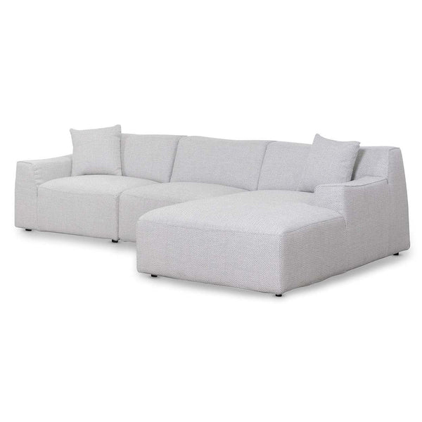 CLC6827-YY 3 Seater Right Chaise Sofa - Passive Grey