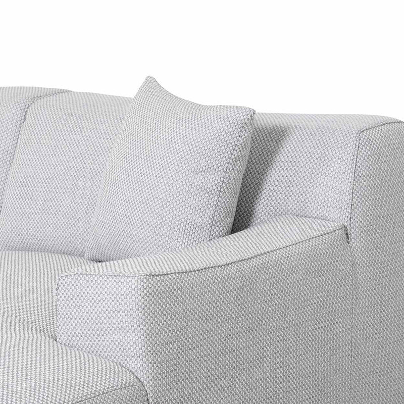 3 Seater Left Chaise Sofa - Passive Grey