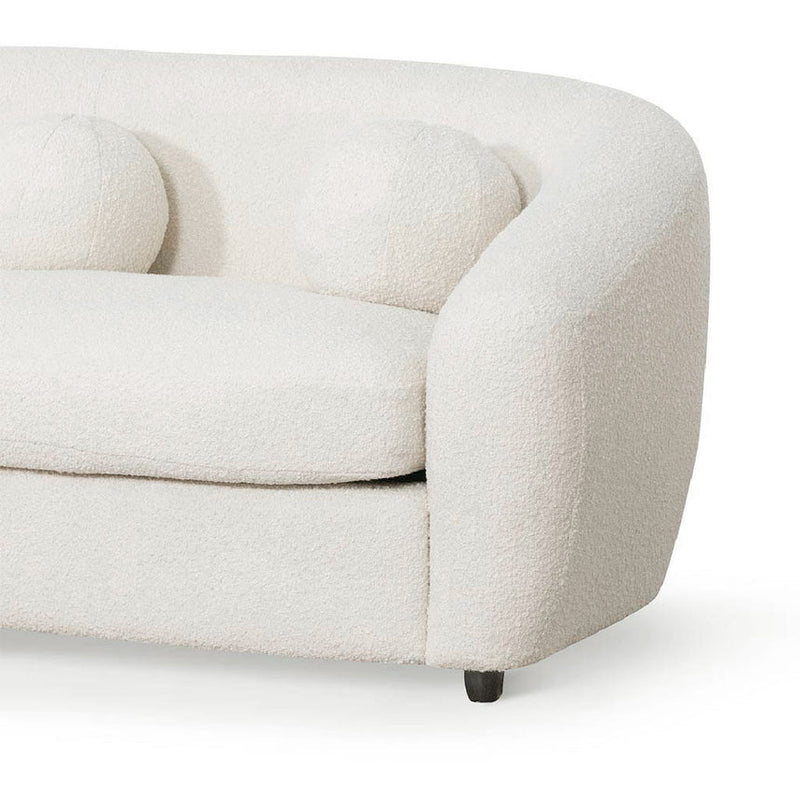 CLC6829-CA 3 Seater Sofa - Ivory White Boucle