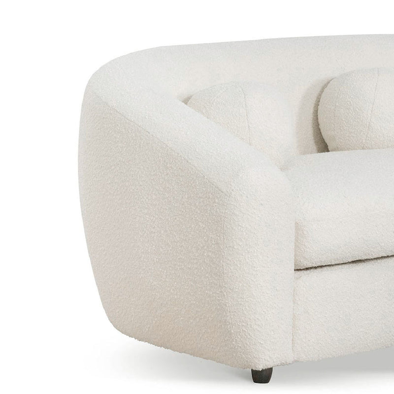 CLC6829-CA 3 Seater Sofa - Ivory White Boucle