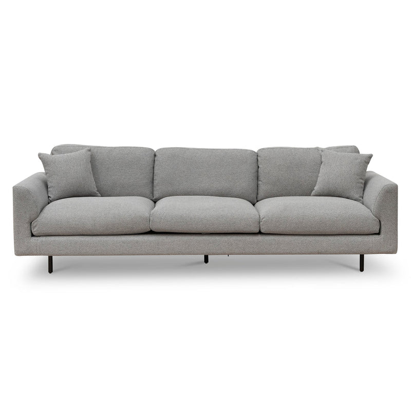 4 Seater Fabric Sofa - Sterling Charcoal