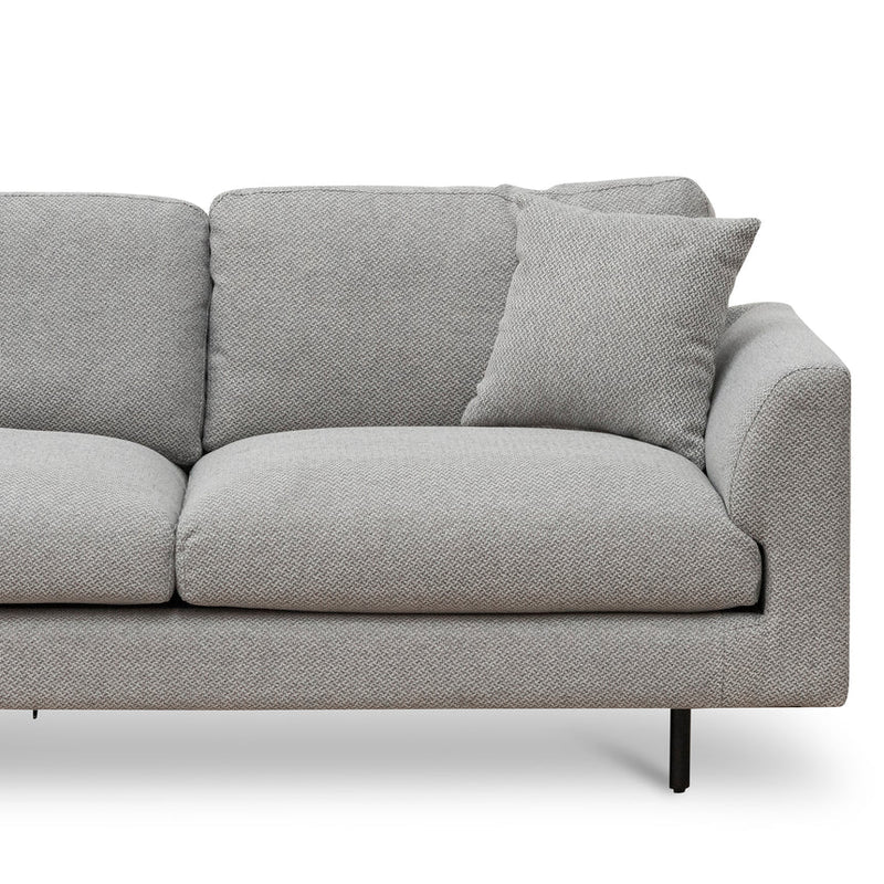 4 Seater Fabric Sofa - Sterling Charcoal