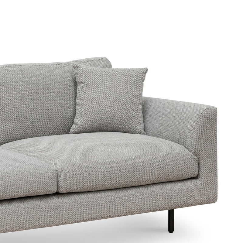 4 Seater Fabric Sofa - Sterling Charcoal