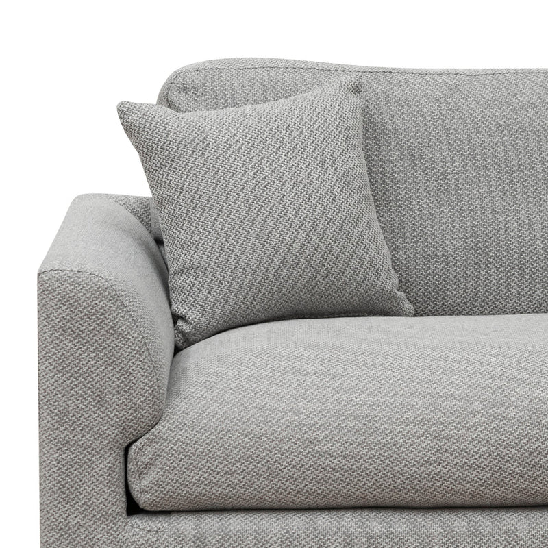 4 Seater Fabric Sofa - Sterling Charcoal