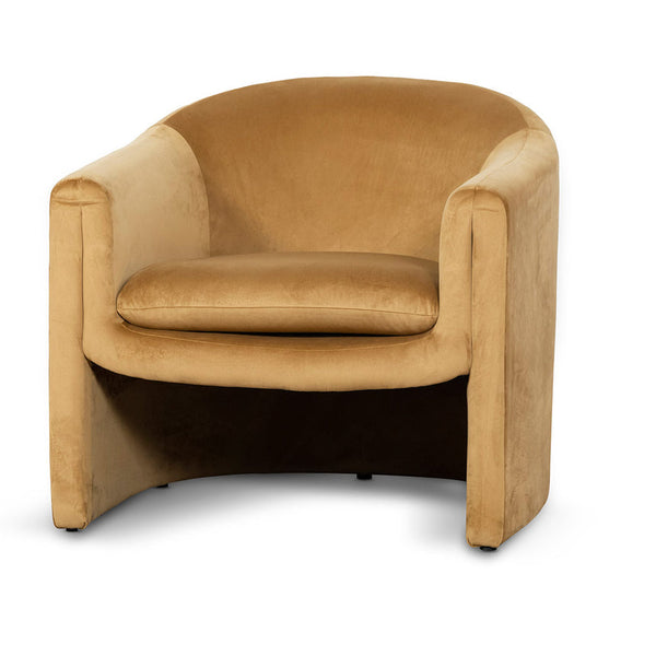 Velvet Armchair - Mustard