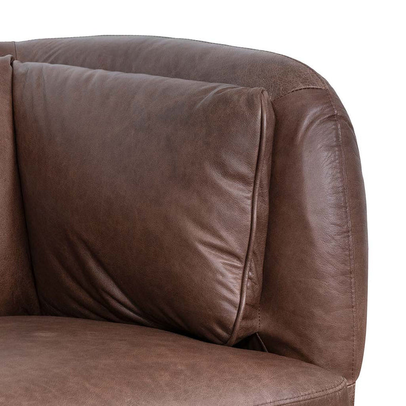 3 Seater Sofa - Dark Brown Leather