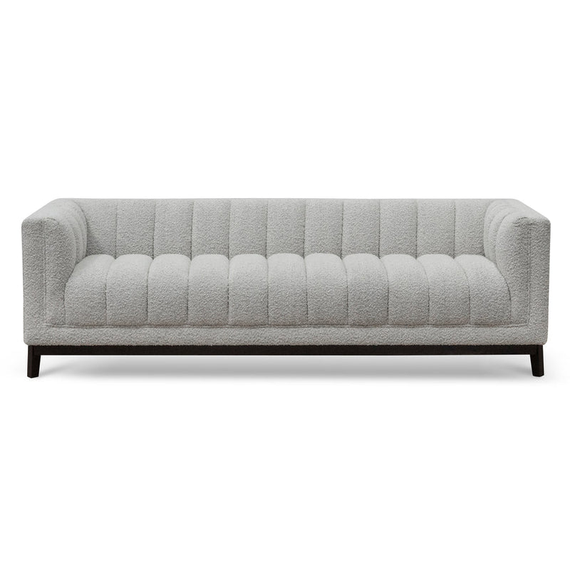 3 Seater Sofa -Light Grey Boucle