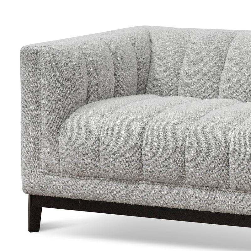 3 Seater Sofa -Light Grey Boucle