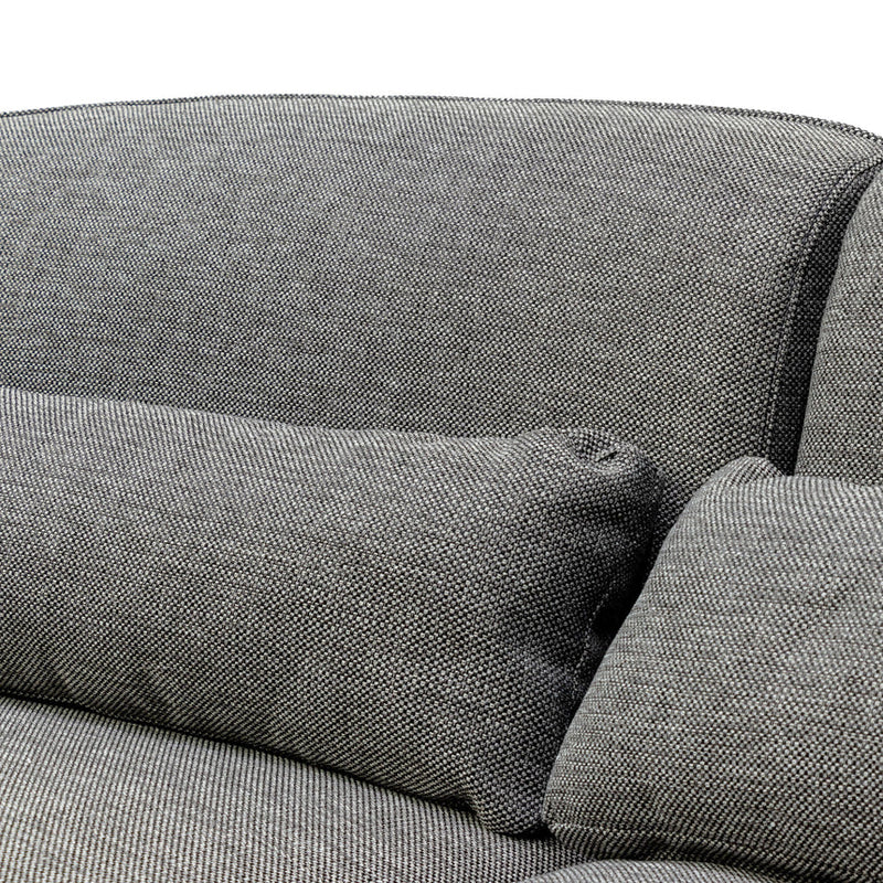 3 Seater Fabric Sofa - Graphite Grey