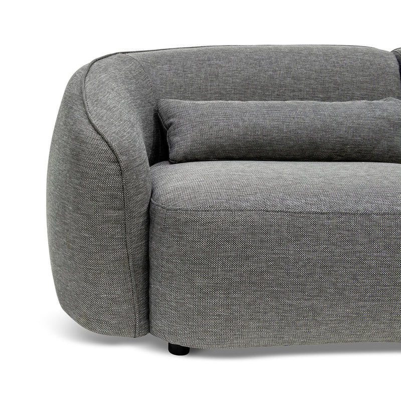 3 Seater Fabric Sofa - Graphite Grey